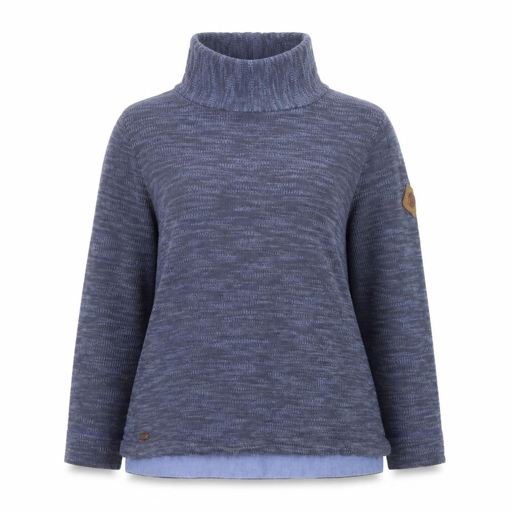 Regatta Women Blue Roll Neck Lightweight Pullover Jumper Size 14