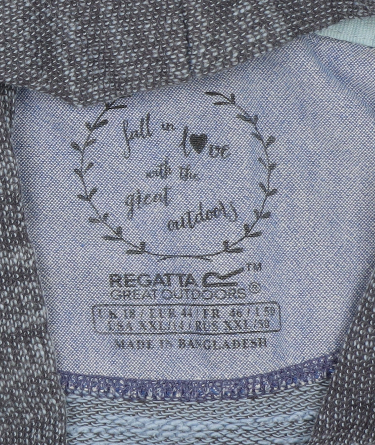 Regatta Women Blue Roll Neck Lightweight Pullover Jumper Size 14