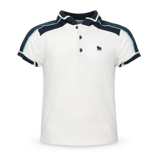 Jasper Conran Boys White Polo Shirt 6-7 Years Short Sleeve Casual Top