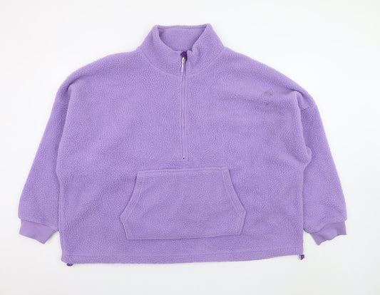 Dunnes Stores Women’s Purple 1/2 Zip Fleece Sweatshirt XX-Large