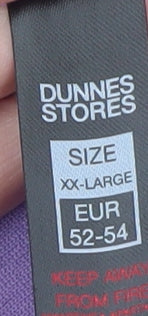 Dunnes Stores Women’s Purple 1/2 Zip Fleece Sweatshirt XX-Large