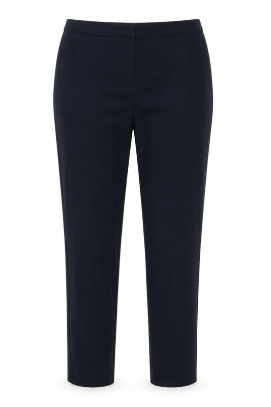 Kew 159 Women's Navy Blue UK 10 Slim Trousers Smart Casual