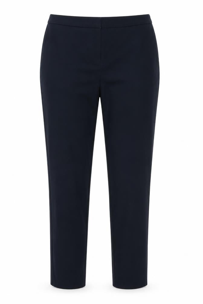 Kew 159 Women's Navy Blue UK 10 Slim Trousers Smart Casual