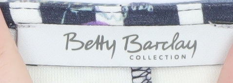 Betty Barclay Womens Multicoloured Floral Stripe Bodycon Dress Size 12