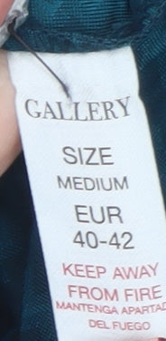 Gallery Women’s Blue Velvet Sleeveless Blouse Size 14