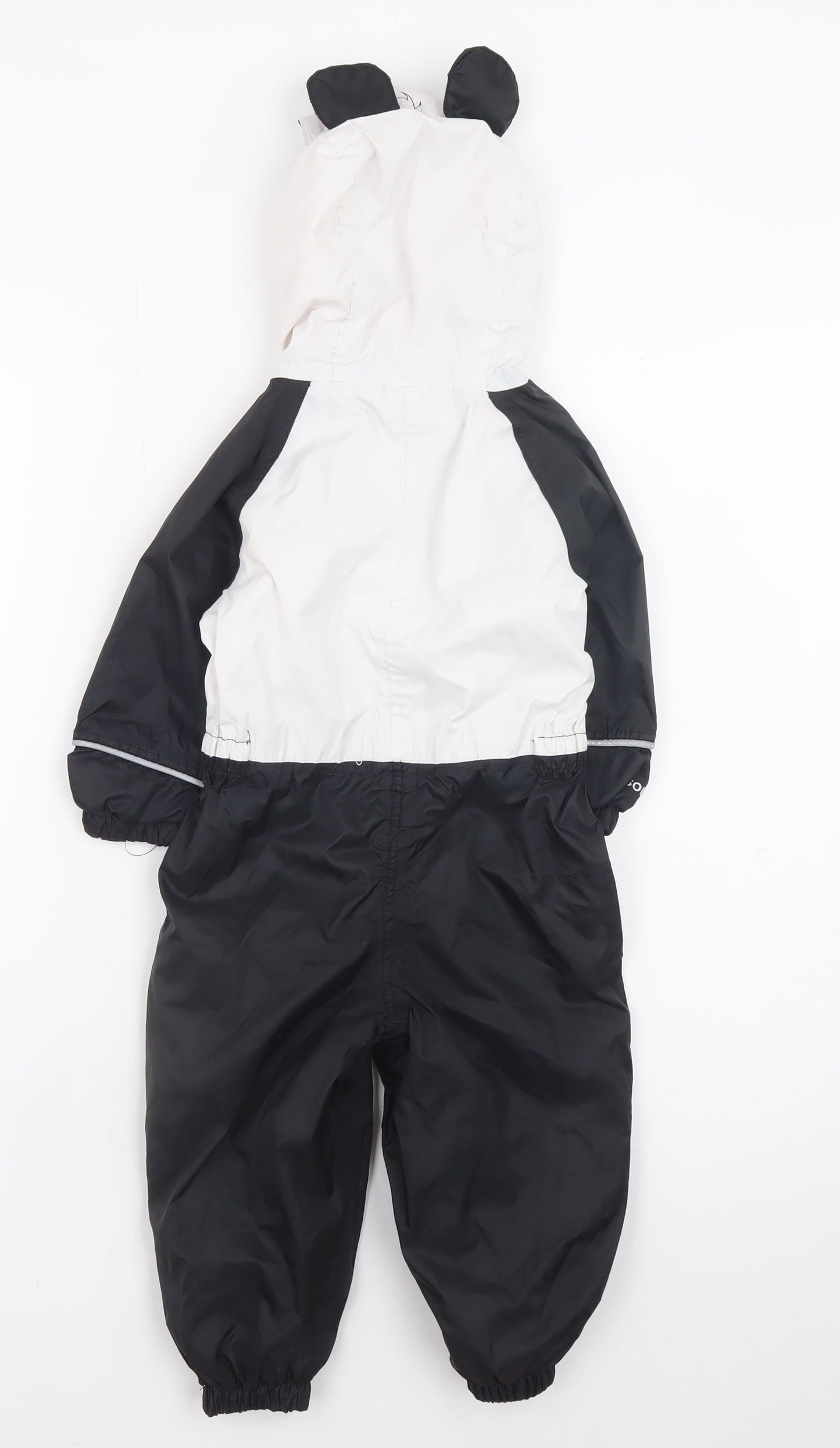 Regatta Baby Unisex Black White Panda Snowsuit 12-18 Months Hooded Winter
