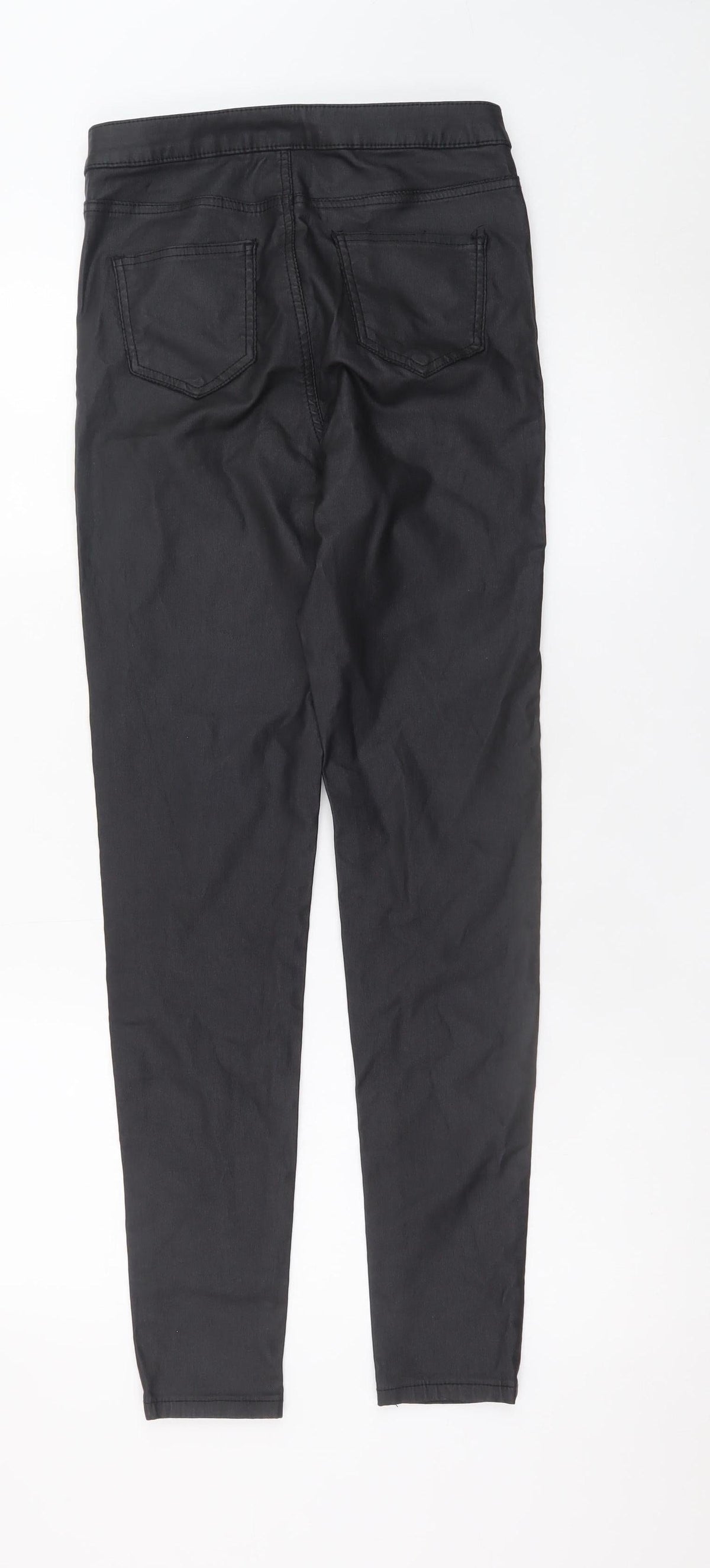 Quiz Women's Black Slim Fit Zip Jeggings Size 10