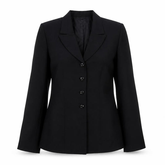 Le Suit Women's Black Size 8 Single-Breasted Blazer Jacket