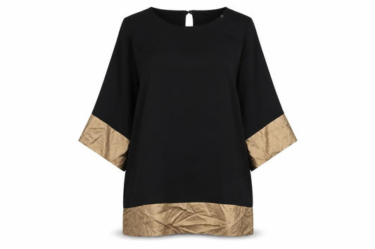 Teddy S.P.A. Women Black L Colourblock Shift Dress
