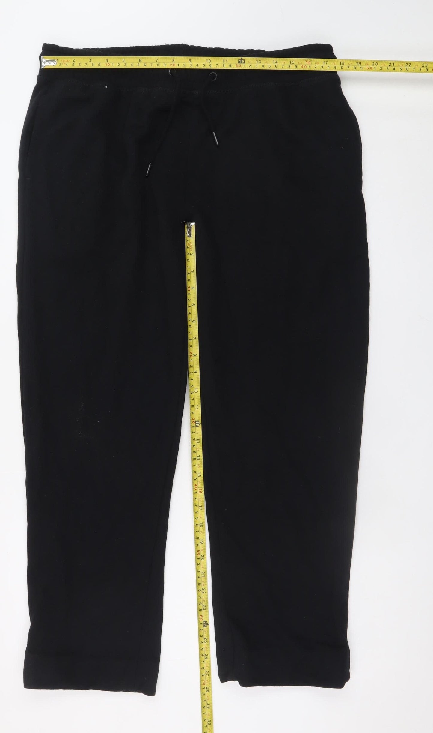 Dunnes Stores Men's Black XL Sweatpants Fleece Elastic Waist
