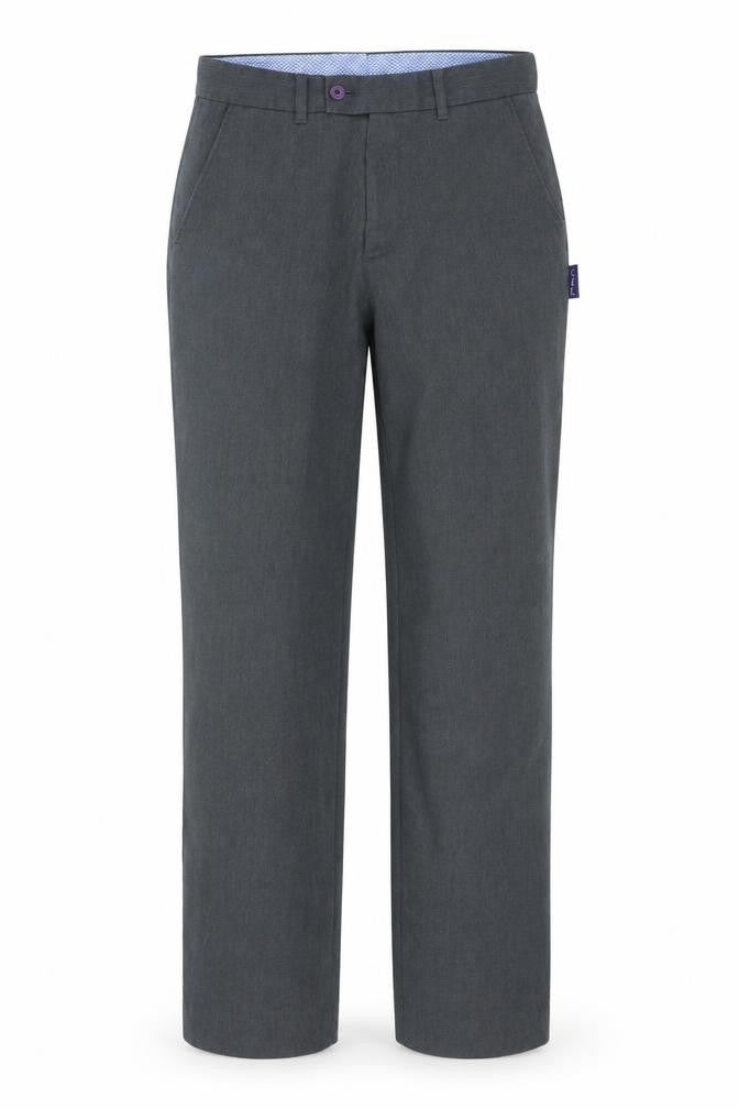 Hunter Men Grey Chino Trousers 30x32 Regular Fit