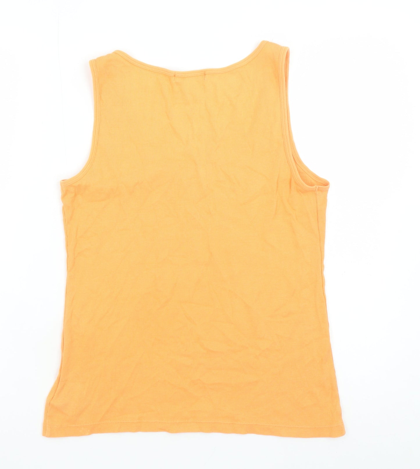 Ralph Lauren Women's Orange Cotton Tank Top Size L