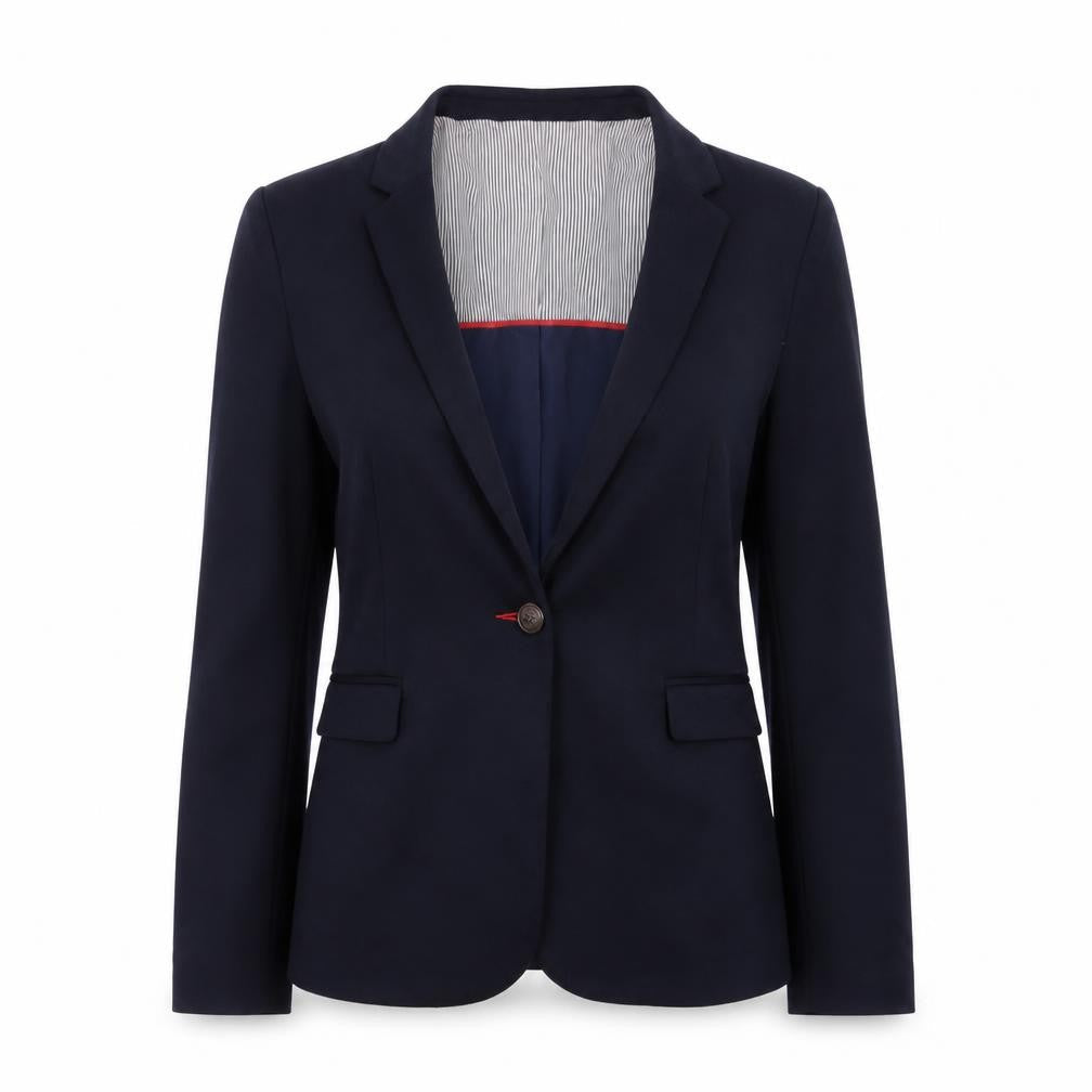 Dunnes Women’s Navy Blue Blazer Size 12 Regular Fit Business Jacket