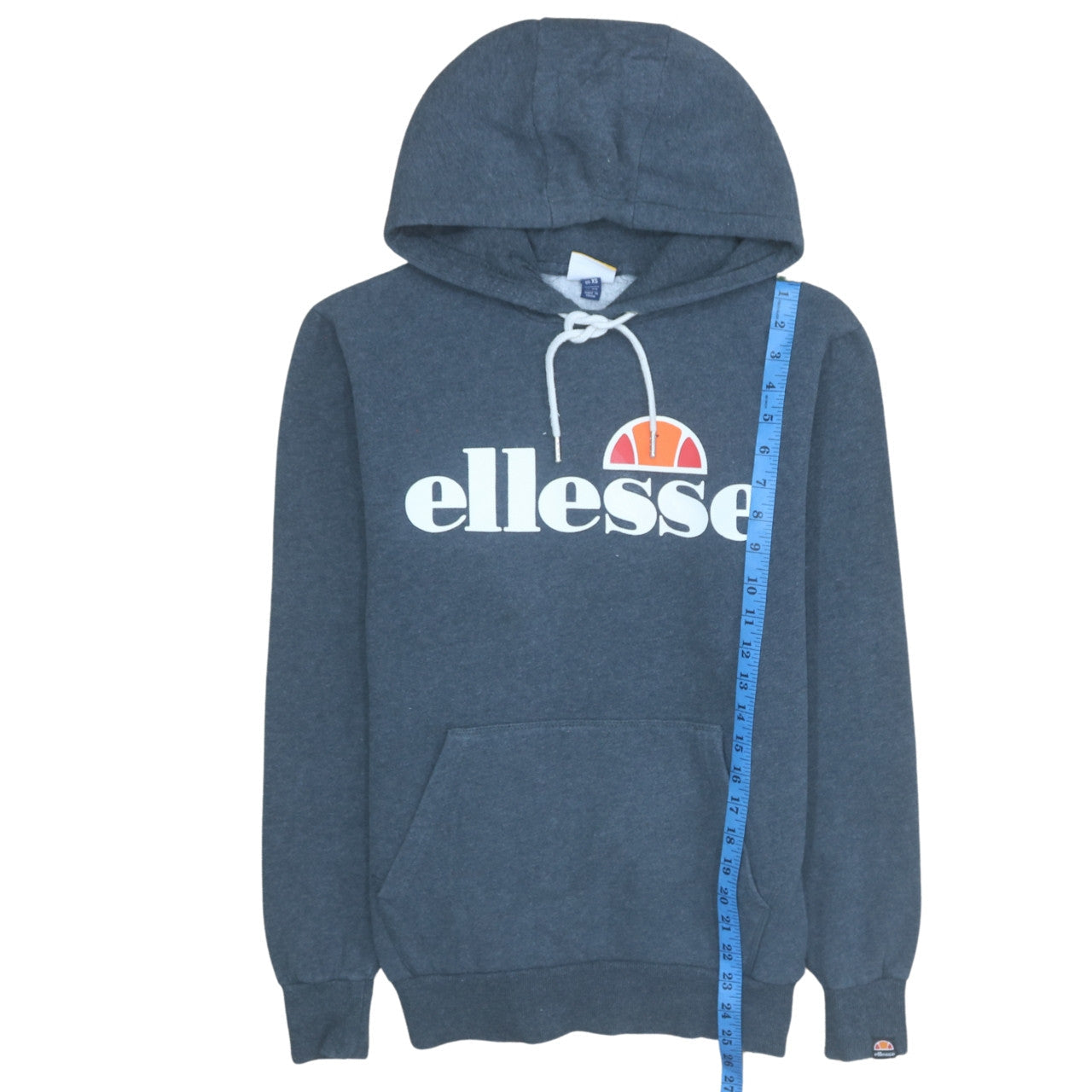 Ellesse Men's Blue Pullover Hoodie XS Fleece Graphic Regular Fit