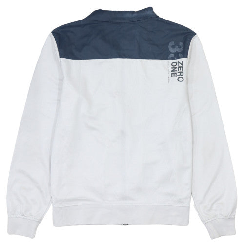 G-Star Raw Men's White & Navy Full Zip Sweatshirt XL