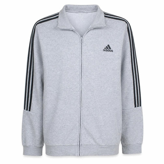 Adidas Mens Grey Full Zip Sweatshirt Size L Sports Style