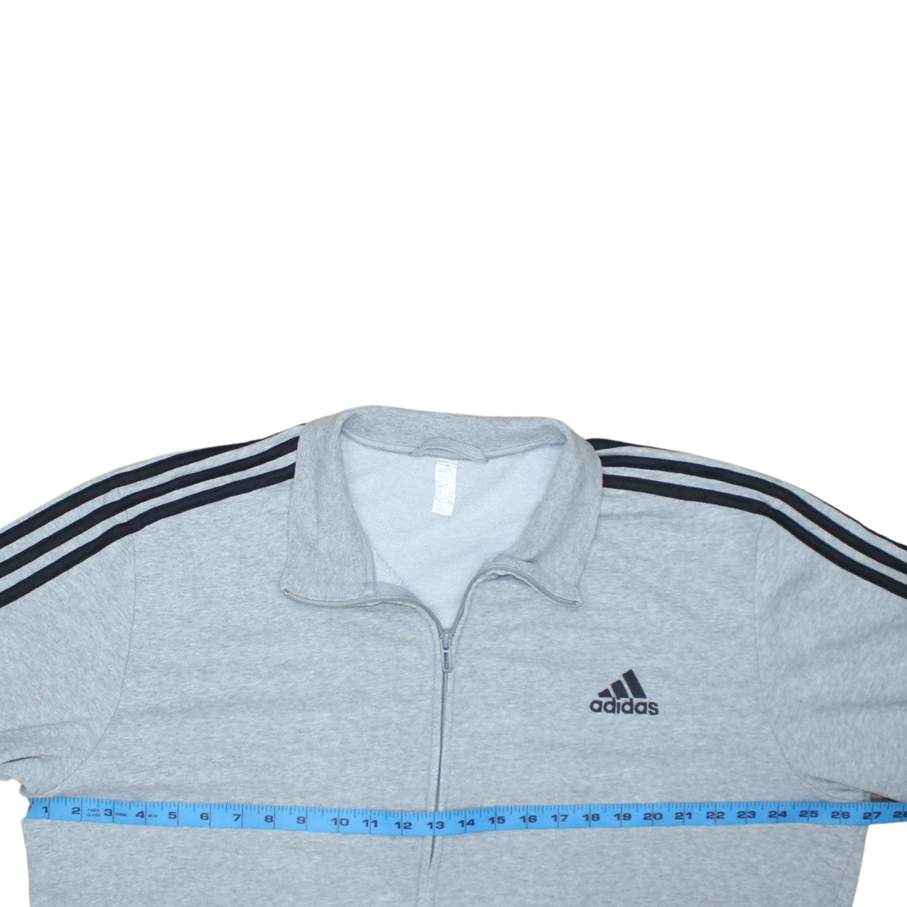 Adidas Mens Grey Full Zip Sweatshirt Size L Sports Style