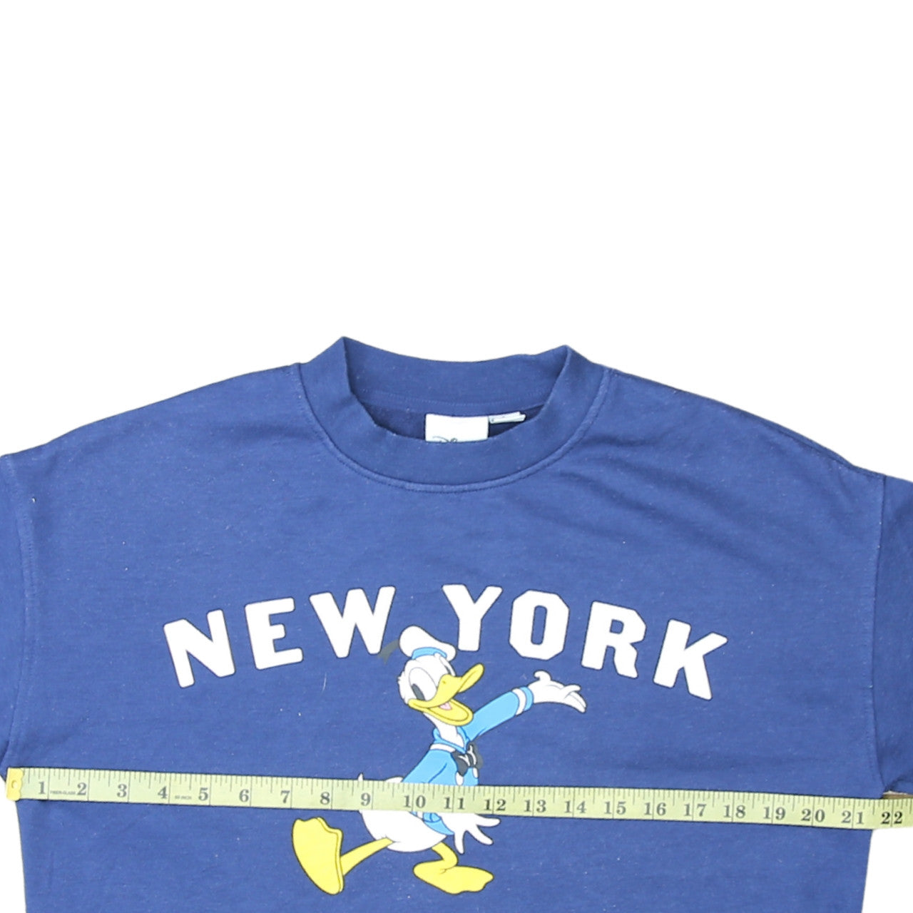 Disney Primark Women Blue Donald Duck New York Sweatshirt Size S