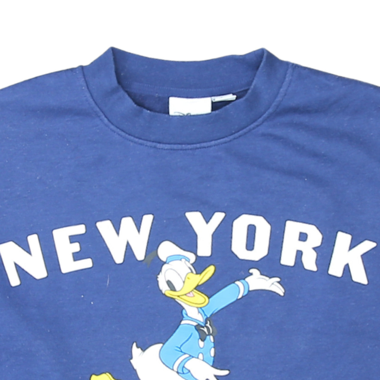 Disney Primark Women Blue Donald Duck New York Sweatshirt Size S