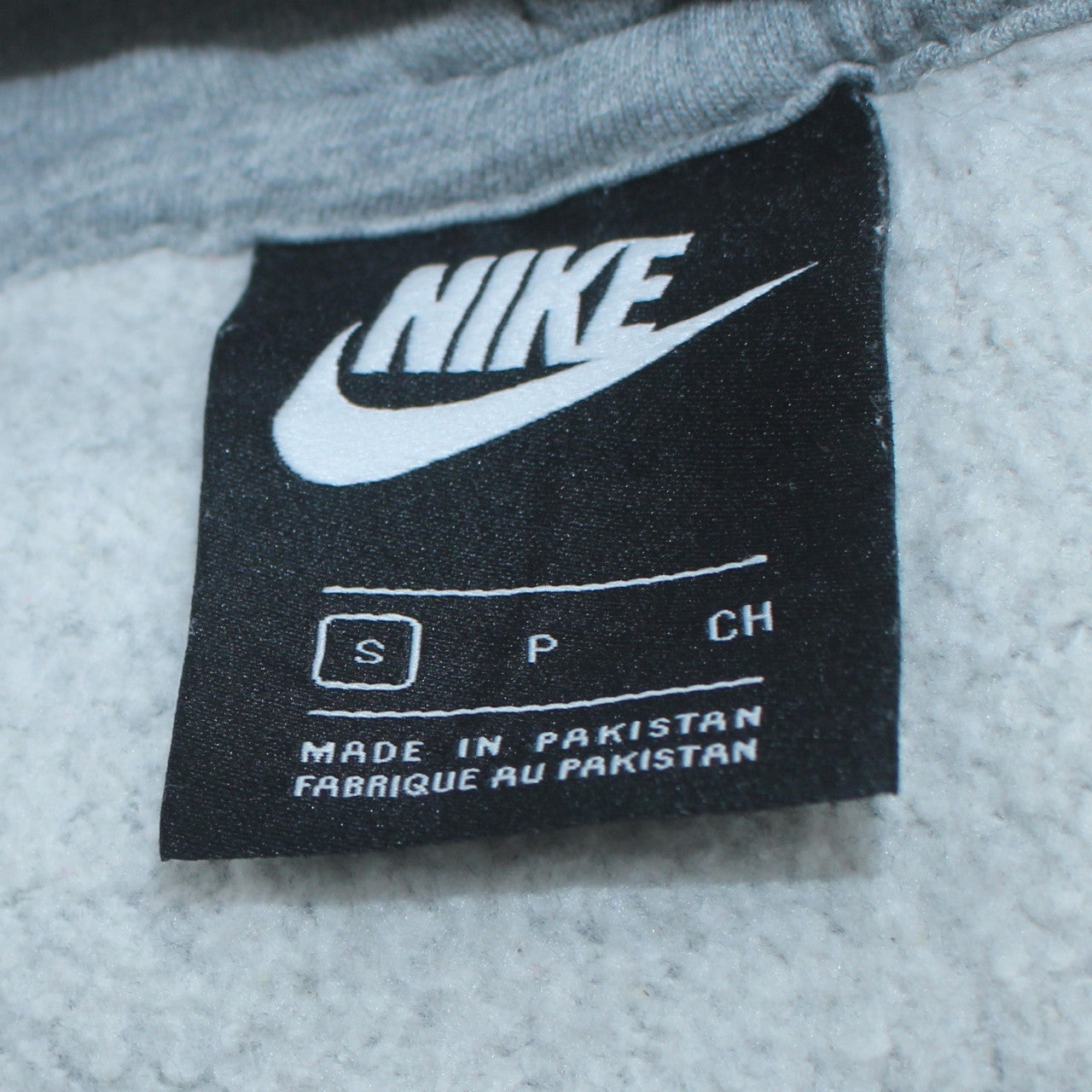 Nike Men's Grey Pullover Hoodie Size S Regular Fit Fleece