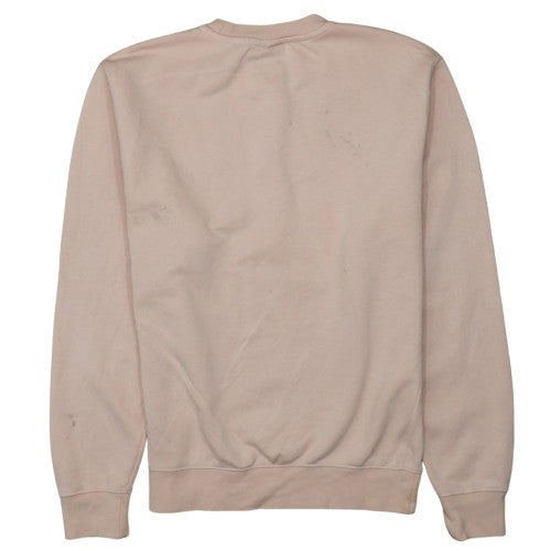 Nike Women Beige Small Pullover Crew Neck Sweatshirt