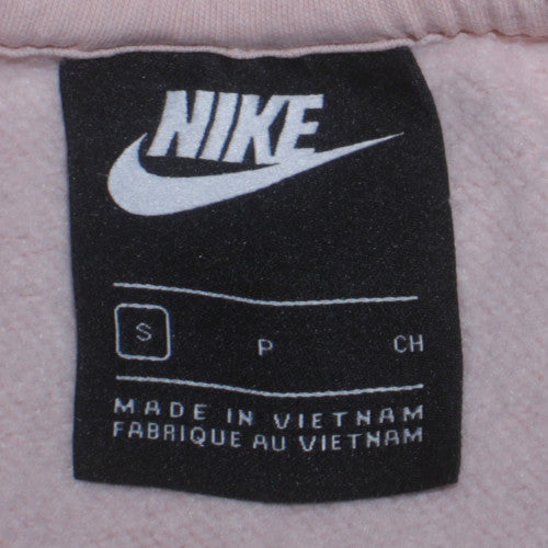 Nike Women Beige Small Pullover Crew Neck Sweatshirt