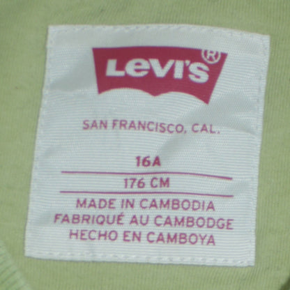 Additional view of Levi's boys’ green crew neck pullover sweatshirt 16 years regular fit