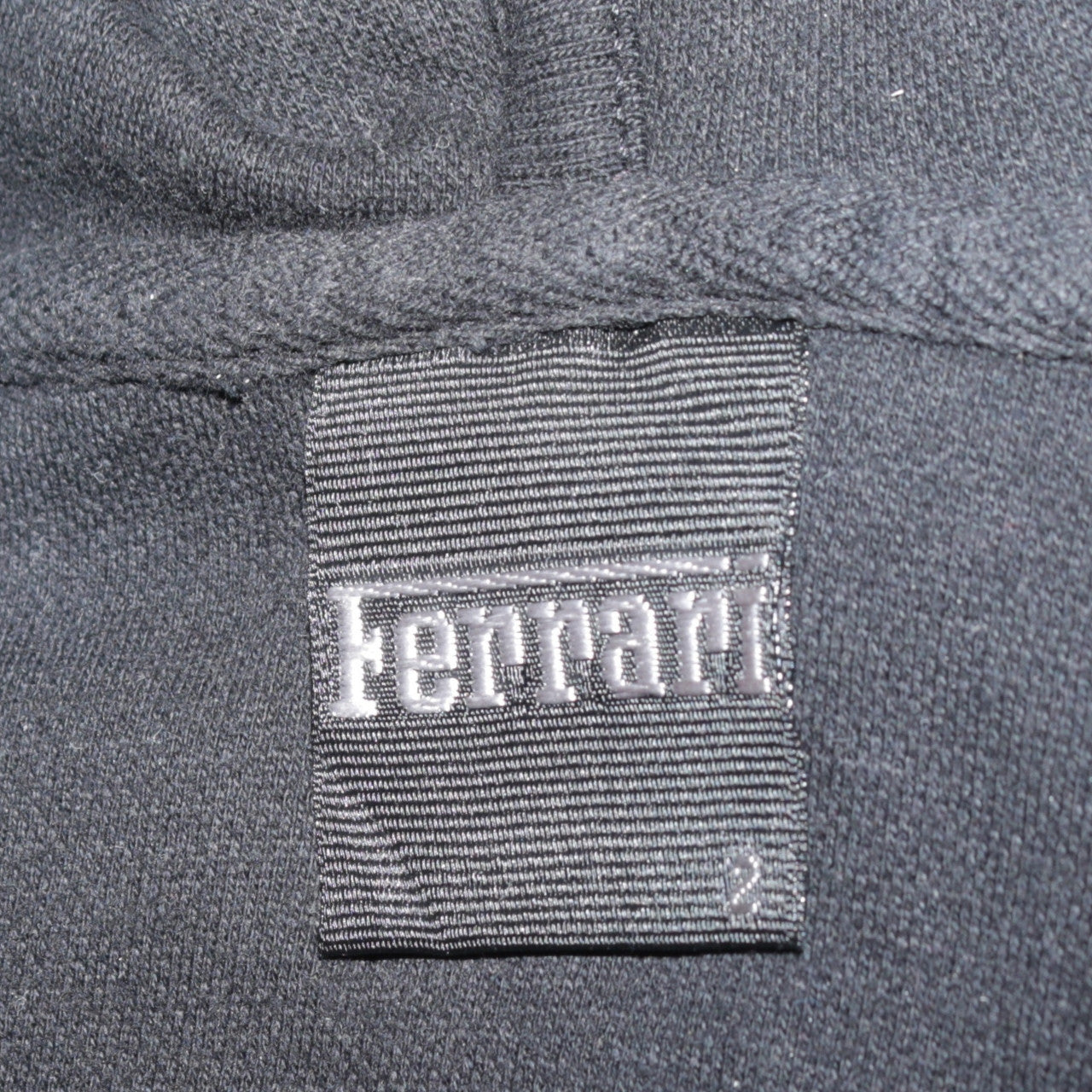 Ferrari Men's Black Fleece 1/2 Zip Hoodie Size S Racing Logo