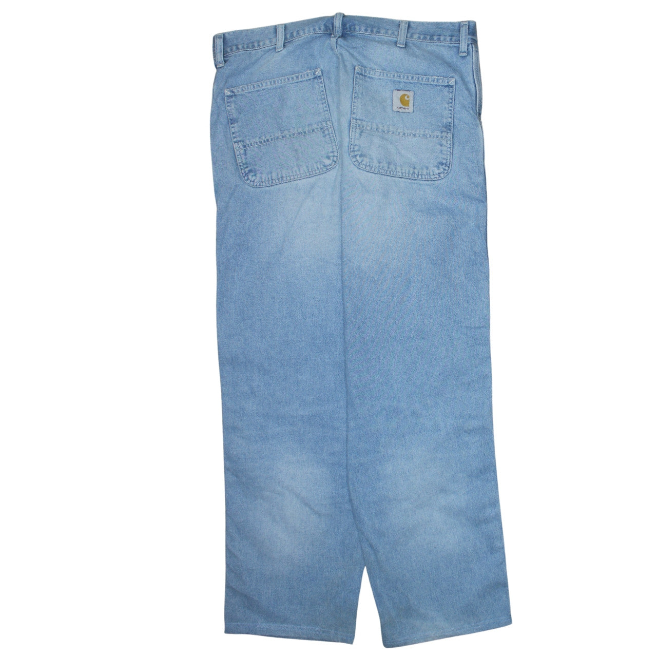 Carhartt Mens Blue 34x32 Straight Relaxed Fit Denim Jeans