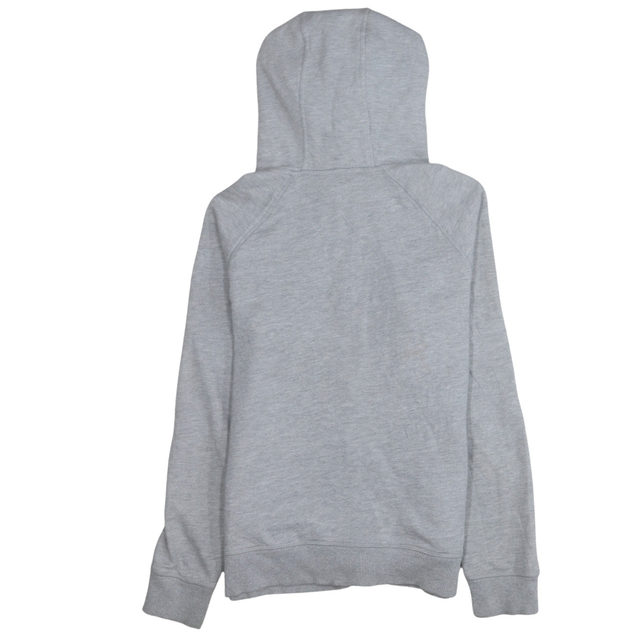 Adidas Women Grey Full Zip Hoodie Medium Classic Cotton Blend