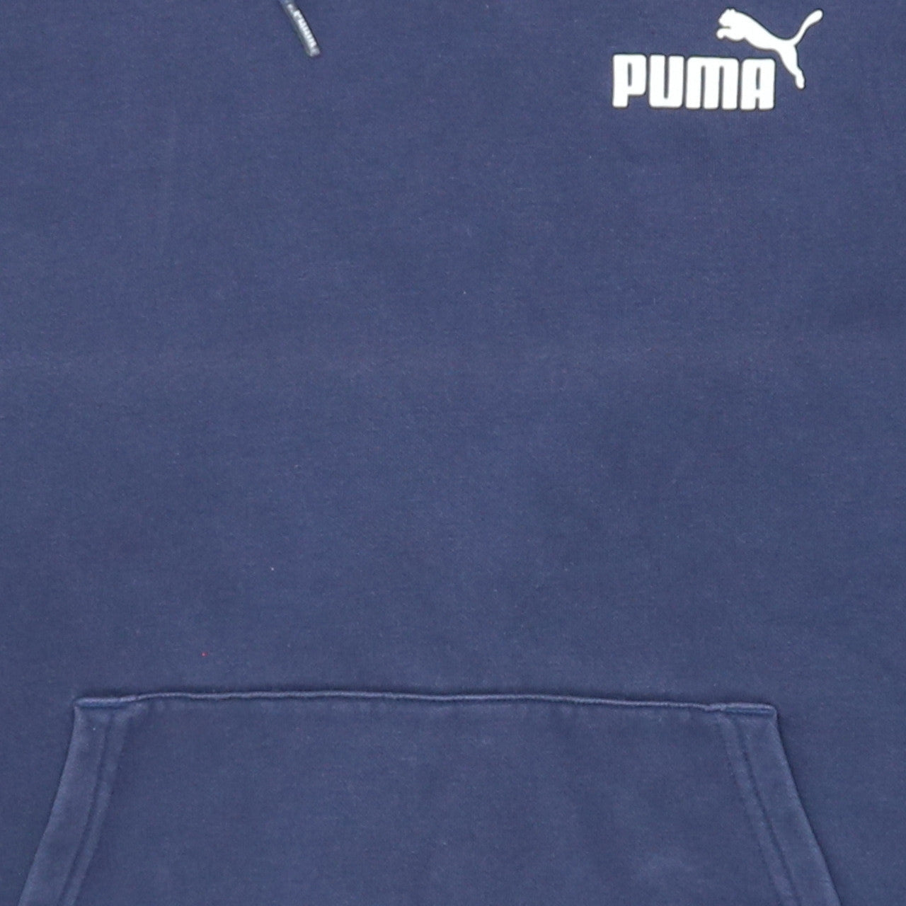 Puma Men's Blue Pullover Hoodie Size M Regular Fit Logo Sportswear