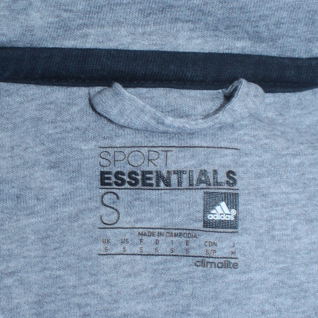 adidas Men Blue Full Zip Hoodie Small Sports Essentials
