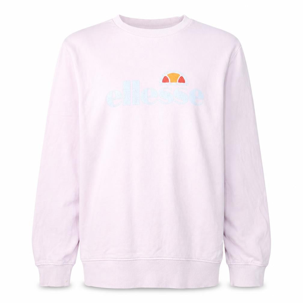 Ellesse Women's Pink Logo Crew Neck Sweatshirt Size M