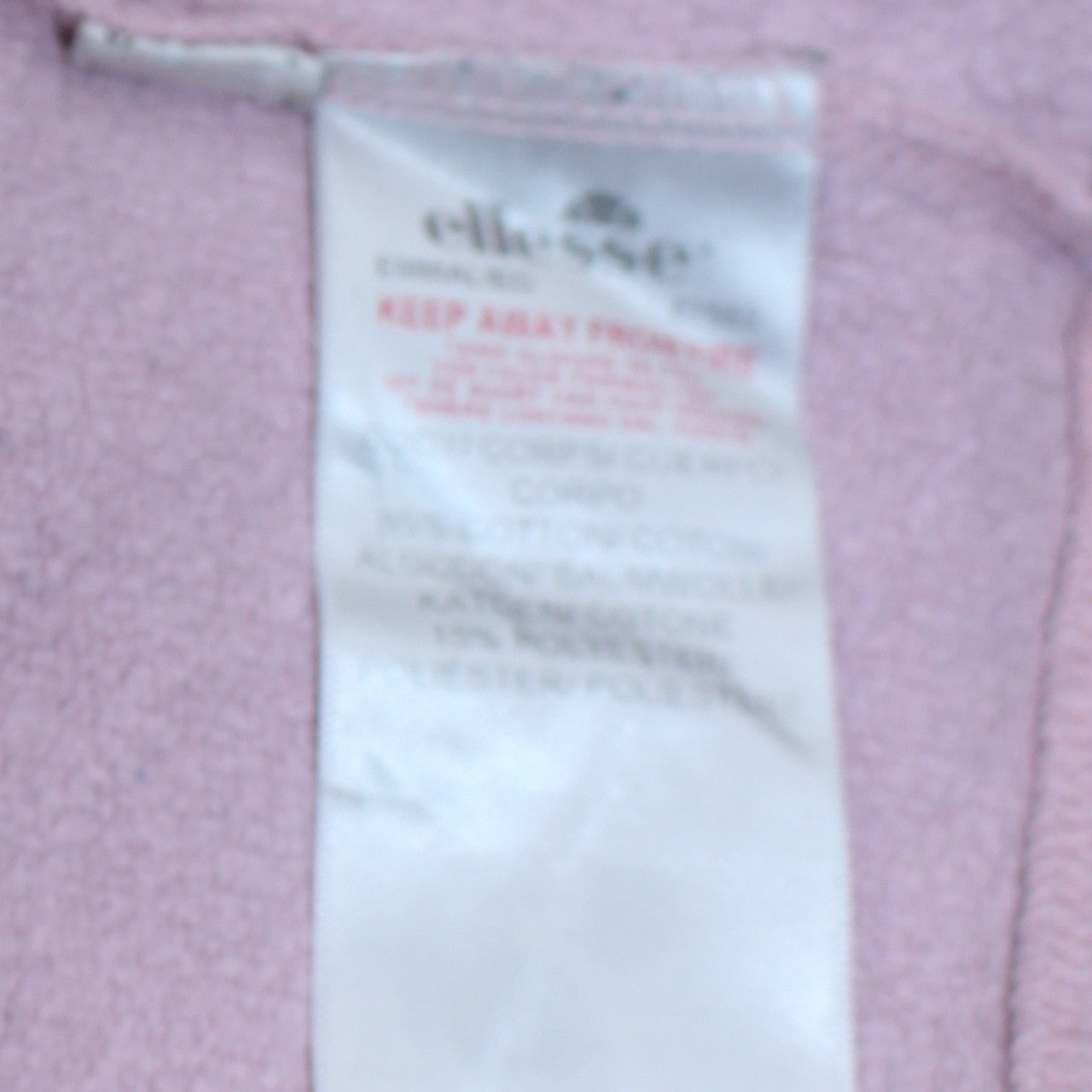 Ellesse Women's Pink Logo Crew Neck Sweatshirt Size M