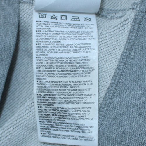Nike Mens Grey Full Zip Hoodie Small Regular Fit Sportswear