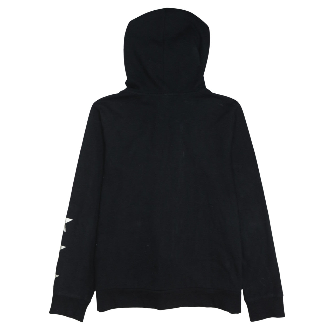GAP Women Black Full Zip Hoodie Medium Cotton Blend Logo Casual