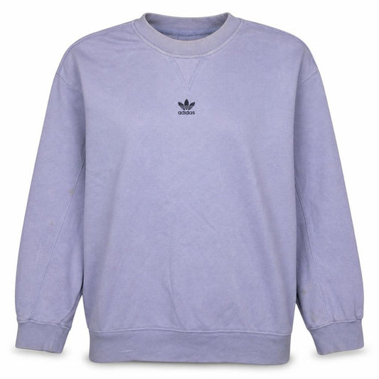 Adidas Womens Lilac Crew Neck Pullover Sweatshirt Size 12