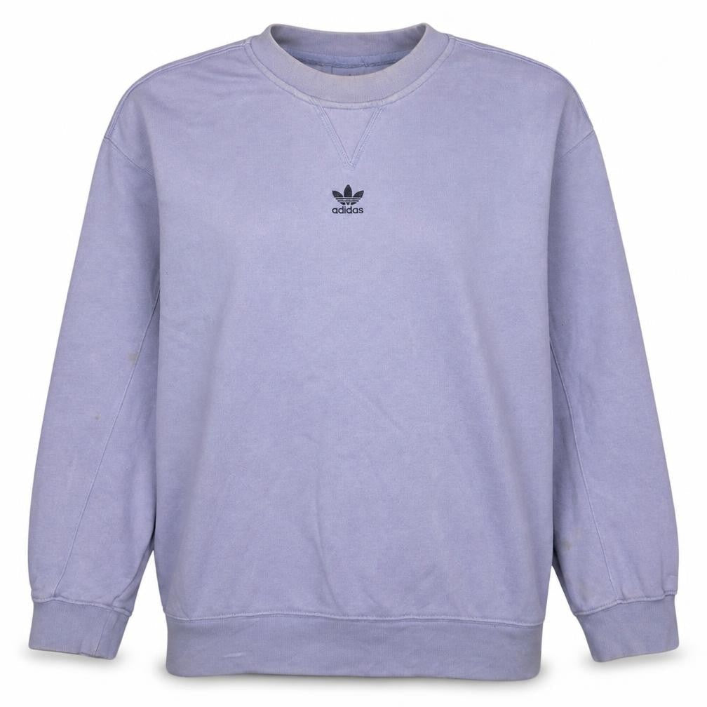 Adidas Womens Lilac Crew Neck Pullover Sweatshirt Size 12
