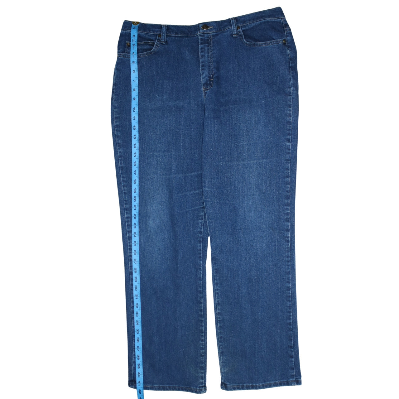 Lee Women’s Blue Relaxed Fit Straight Leg Jeans Size 18