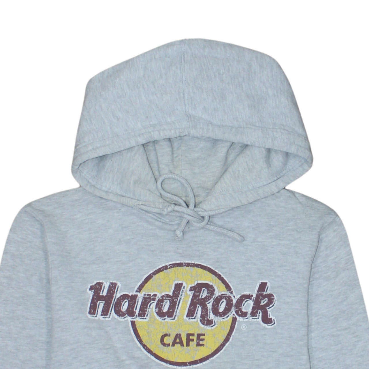 Hard Rock Cafe Women’s Grey Pullover Hoodie Small Prague Logo Cotton Blend