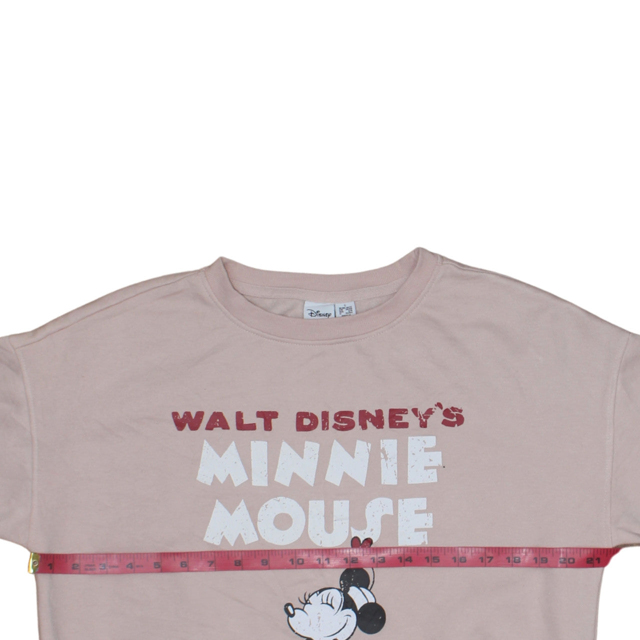 Disney Women's Pink Minnie Mouse Pullover Sweatshirt Size S