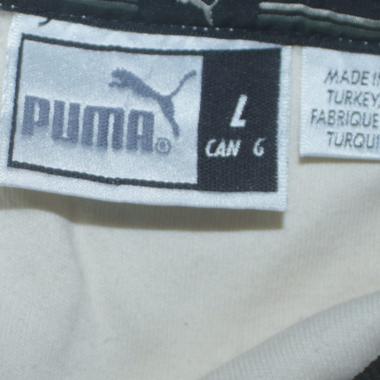 Puma Men's White Crew Neck Short Sleeve Cotton T-Shirt Size L