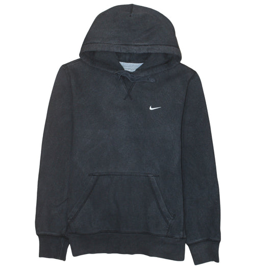 Nike Men's Black Pullover Hoodie Medium Athletic Fit Logo Sweatshirt