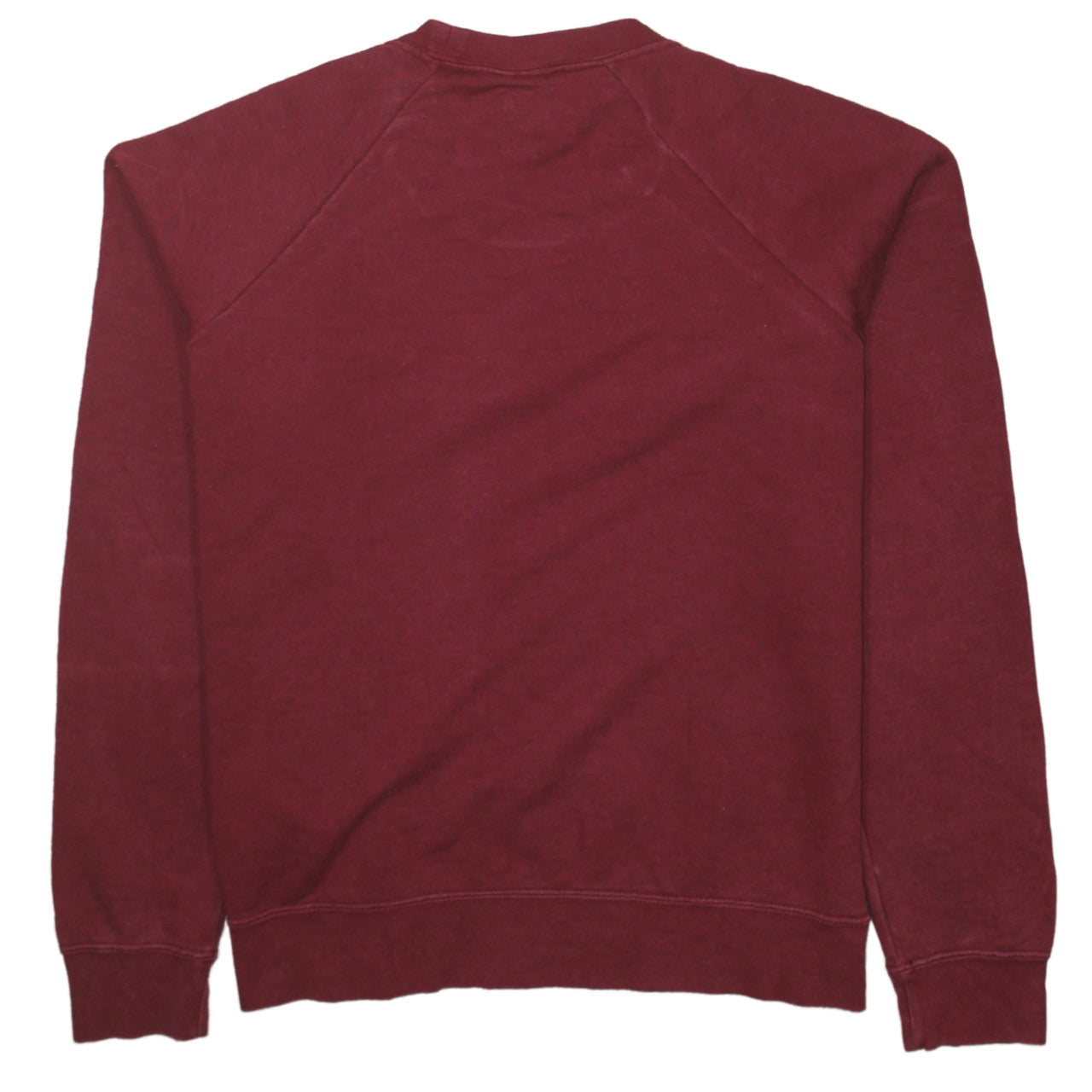 Nike Womens Burgundy Crew Neck Sweatshirt Size S Classic Logo Pullover