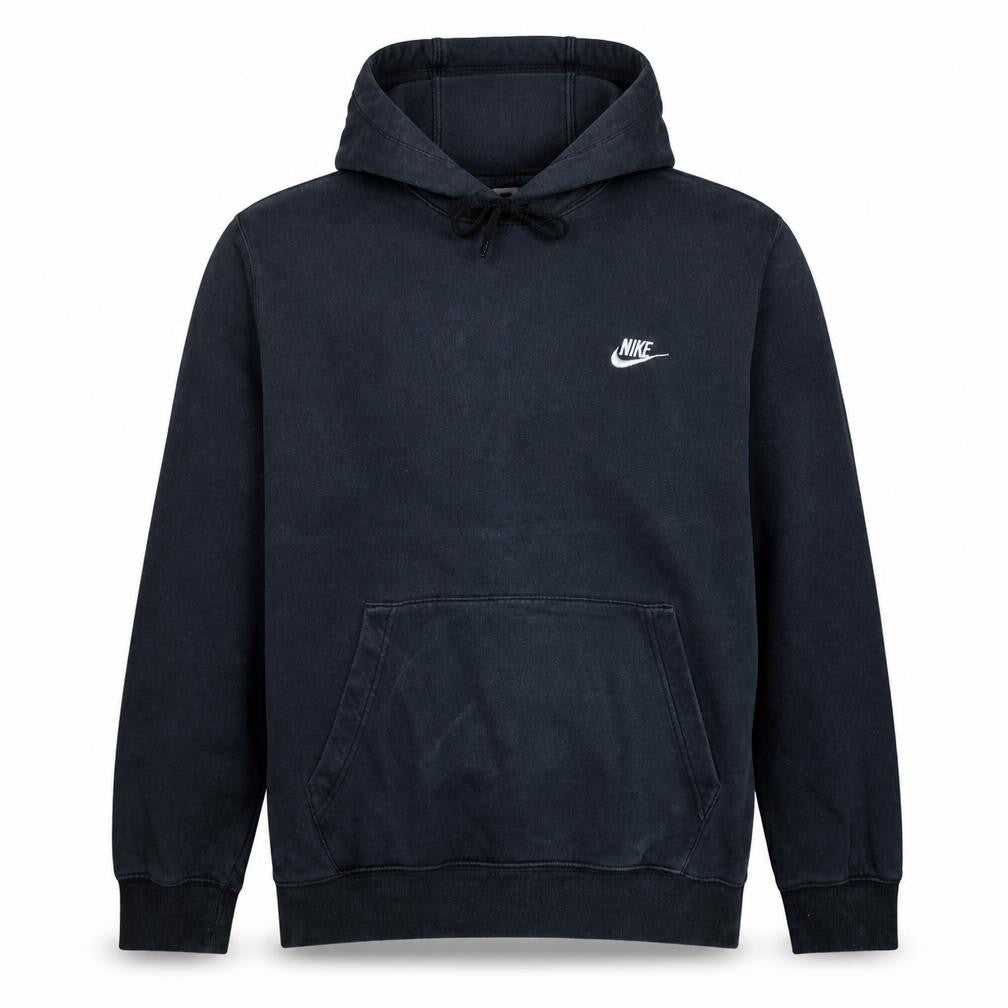 Nike Men's Black Pullover Hoodie M Embroidered Logo Fleece