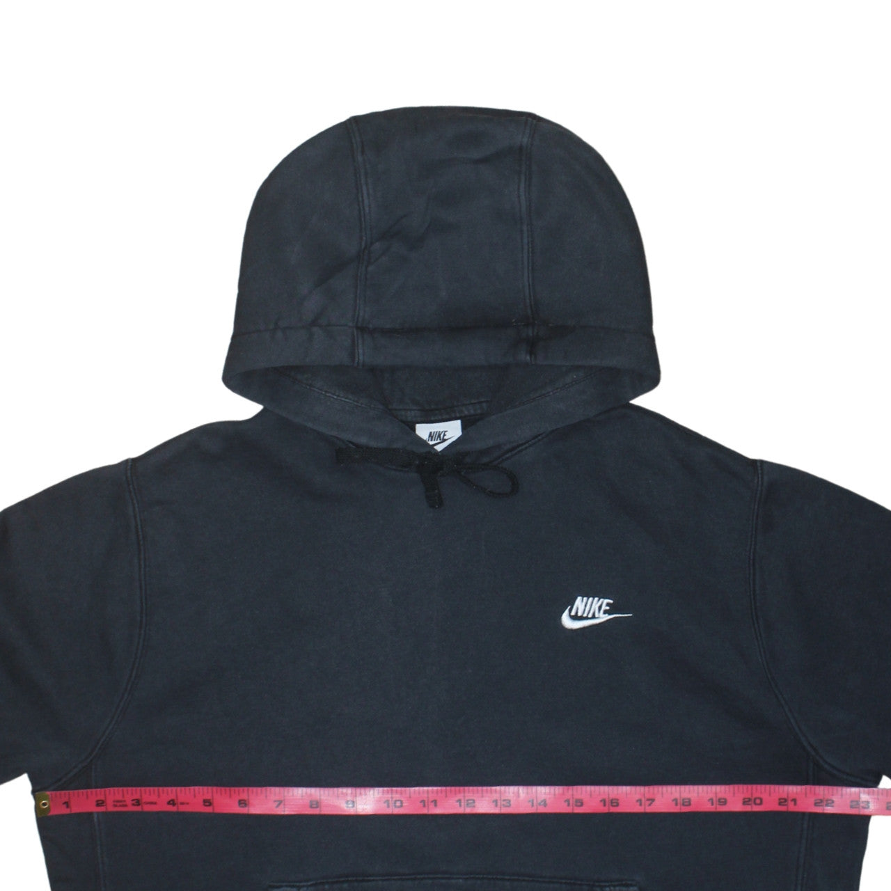 Nike Men's Black Pullover Hoodie M Embroidered Logo Fleece