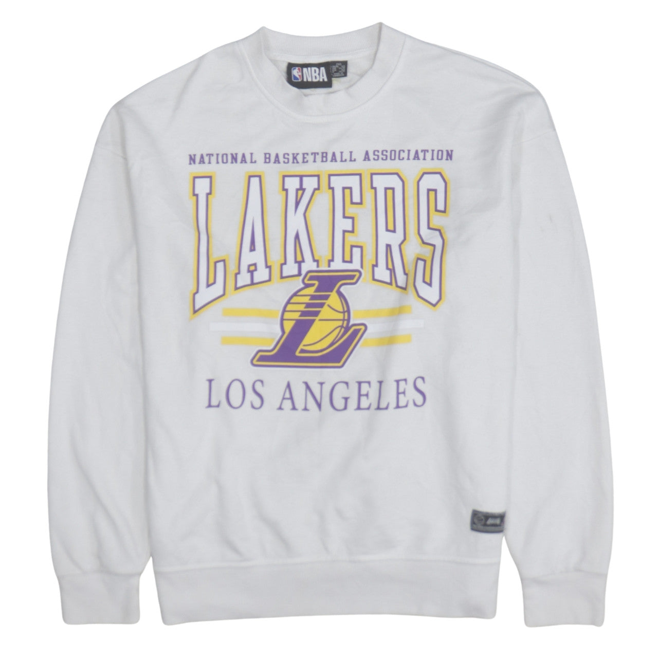 Primark NBA Los Angeles Lakers White Women's 2XS Pullover Sweatshirt