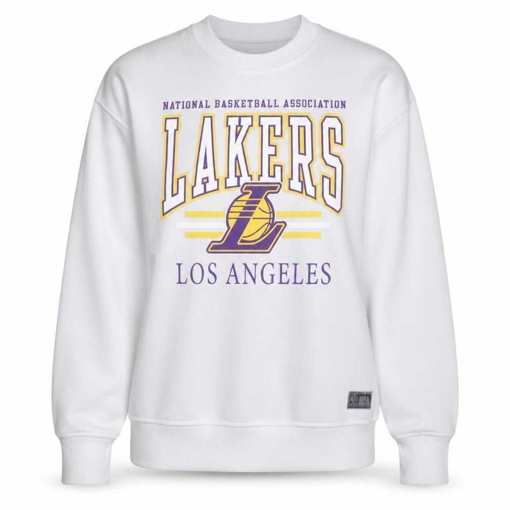 Primark NBA Los Angeles Lakers White Women's 2XS Pullover Sweatshirt