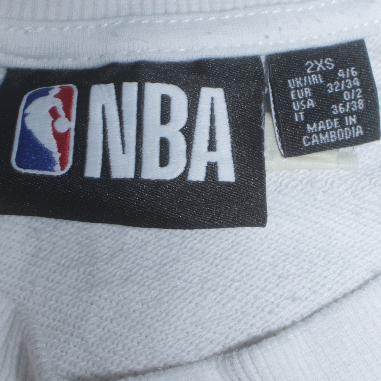 Primark NBA Los Angeles Lakers White Women's 2XS Pullover Sweatshirt