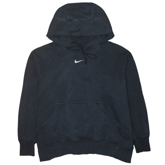 Nike Men's Black Pullover Hoodie M Logo Sports Fleece Sweatshirt